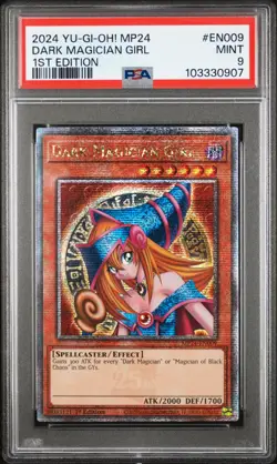 Dark Magician Girl - PSA 9 - MP24-EN009 - Quarter Century Secret Rare - Yugioh - Image 1