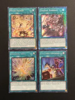2025 YUGIOH RA04 COLLECTORS RARE LEFT ARM OFFERING NM BONUS SET 💫 - Image 1