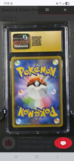 Pikachu 208/S-P Yu Nagaba Japanese Pokemon (2021) PROMO Card PRISTINE CGC 10 - Image 2