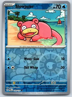 Slowpoke - Reverse Holo - Prismatic Evolutions PRE 018/131 Pokemon Card NM - Image 1
