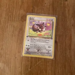 Pokemon Card Eevee Jungle 1st Edition Common 51/64 Near LP/MP - Image 1