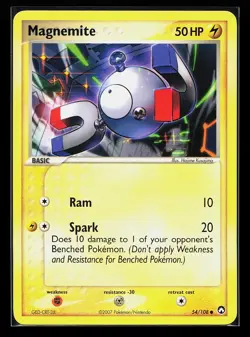 Magnemite 54/108 Common EX Power Keepers Pokemon Card - Image 1