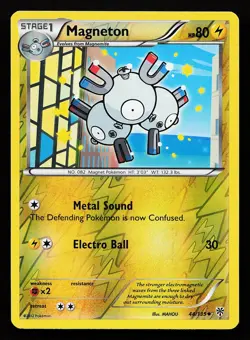 Magneton 44/135 Reverse Holo Plasma Storm Pokemon Card - Image 1
