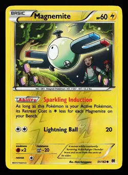 Magnemite 51/162 Reverse Holo BREAKthrough Pokemon Card - Image 1