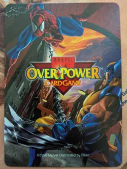 OverPower Marvel IQ Fleer 1996 Kingpin Hero Character Card Rare - Image 2