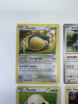 Pokemon Cards Snorlax Lot Of 4 Xy Sword And Shield Scarlet And Violet 151 - Image 2