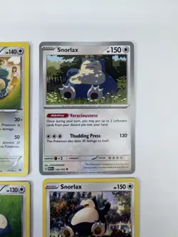 Pokemon Cards Snorlax Lot Of 4 Xy Sword And Shield Scarlet And Violet 151 - Image 3