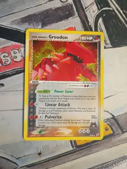 Pokemon TCG Team Magma's Groudon Card 2004 9/95 Team Magma vs Team Aqua - Image 1