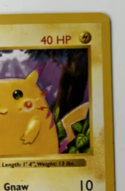 Pikachu Shadowless Red Cheeks 58/102 Base Set Pokemon TCG Card - Image 4