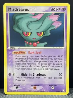Misdreavus 25/109 EX Team Rocket Returns Rare - NM+ Vintage Pokemon Card 2004 - Image 1