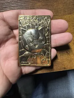 1999 Nintendo Pokemon Jigglypuff Burger King 23k Gold Plated Trading Card - Image 2