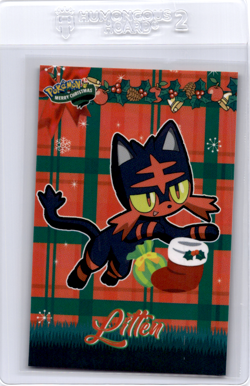 Litten Peruvian christmas pokemon card - Image 1