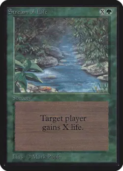 Stream of Life Alpha PLD Green Common MAGIC THE GATHERING MTG CARD ABUGames - Image 1