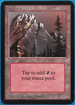 Mountain (A Small Tree) Alpha PLD Basic Land MAGIC CARD (ID# 508795) ABUGames - Image 1