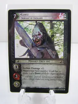 Lord of the Rings Trading Card Game TCG #1 R 127 Lurtz 2001 Decipher - Image 1