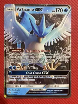 Articuno GX 31/168 Sm-Celestial Storm Holo Pokemon Card TCG - Image 2