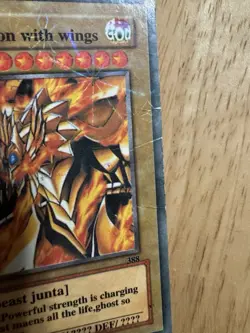 Yu-Gi-Oh! TCG Fake Card Poorly Translated Funny Holo- Magic Dragon With Wings - Image 3