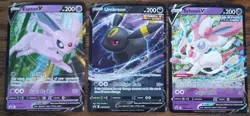 Pokemon Black Star Promo Card Lot Umbreaon V, Espeon V, Sylveon V - TCG - Image 1