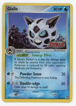 Pokemon Card Glalie 30/108 Reverse Holo Foil EX Power Keepers EX - Image 1