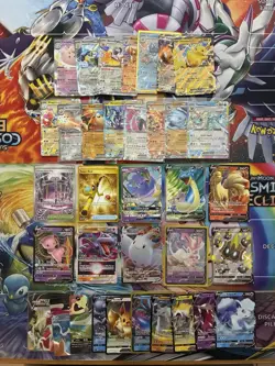 Pokemon Card Lot Full Art Alt Art Fire Lapras Sylveon Ninetales 35 Cards - Image 1