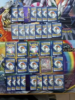 Pokemon Card Lot Full Art Alt Art Fire Lapras Sylveon Ninetales 35 Cards - Image 2