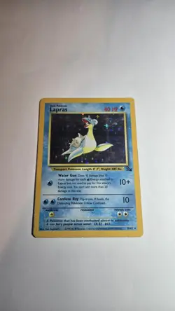 Lapras 10/62 Fossil Holo Pokemon Card - Ungraded - Image 1