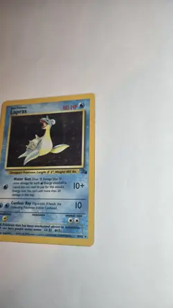 Lapras 10/62 Fossil Holo Pokemon Card - Ungraded - Image 2