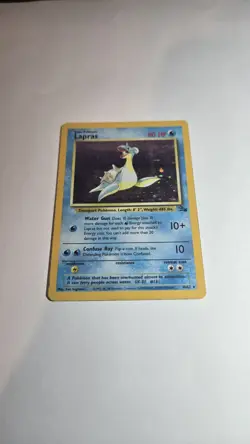 Lapras 10/62 Fossil Holo Pokemon Card - Ungraded - Image 3