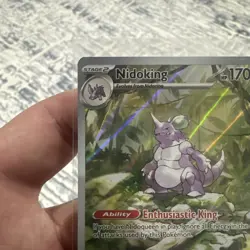 Pokemon Nidoking Holo TCG Card #174/165 Scarlet & Violet 151 Illustration Rare - Image 2