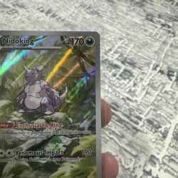 Pokemon Nidoking Holo TCG Card #174/165 Scarlet & Violet 151 Illustration Rare - Image 3