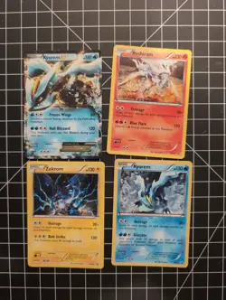 Pokemon 4 Cards Lot for mikerosen2186 Kyruem Ex, Zekrom, Reshiram, Kyruem Promos - Image 1