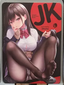 🍑 2 Sided Spicy Black Silk Dual Card Anime Waifu Bikini Like Goddess Story Z34 - Image 2
