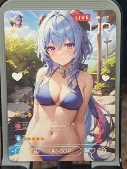 Ganyu Walks In Beauty Card Anime Goddess Story HIT Waifu UR UR-009 - Image 1