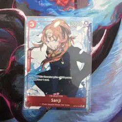 One Piece Sanji OP10-005 Parallel Royal Blood TCG Card Super Rare - Image 1