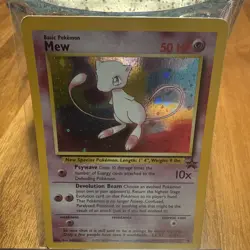 Pokemon Mew Holo Rare Black Star Promo Base Set Card - Image 1