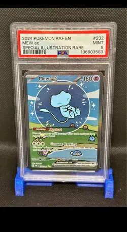 Mew ex 232/091 SV: Paldean Fates Holo PSA 9 Pokemon Tcg Collectible Trading Card - Image 1