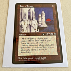 MTG Magic The Gathering - Ivory Tower - Oversize 6x9 Arena Autumn Season Card - Image 1