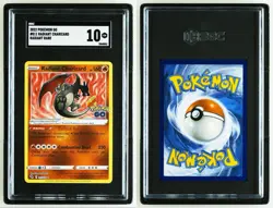 Pokemon TCG Radiant Charizard Pokemon Go Holo Card #011 SGC Gem Mint 10 - Image 1