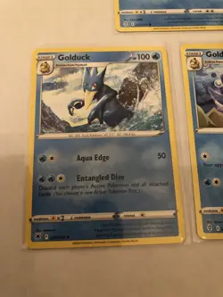 Lot Of 5 Psyduck and Golduck Pokemon Cards - Image 2