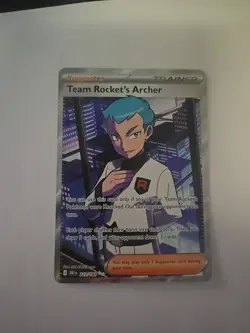 Pokemon TCG Team Rockets Archer Destined Rivals Full Art Card 223/182 - Image 1