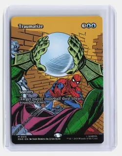 Traumatize MTG Marvel's Spider-Man #15 Mythic Rare Borderless - Image 1