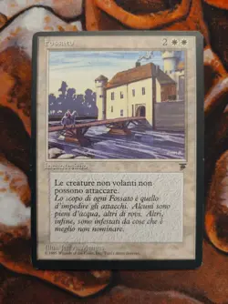 Italian Moat Fossato Legends LEG MTG Magic the Gathering 1st Edition - Image 1