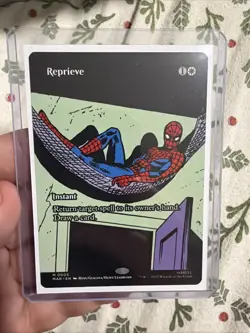 Mtg. Reprieve. Borderless. Marvel Universe Mtg Spider-Man - Image 1