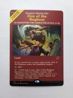 MTG Den Of The Bugbear (AFR) Adventures In The Forgotten Realms Foil Rare 351 - Image 1