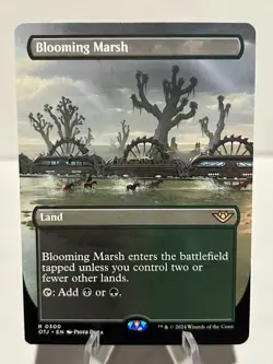 Blooming Marsh (Borderless) 300 R Outlaws of Thunder Junction NM MTG - Image 1