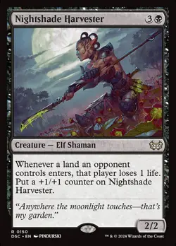 NM Nightshade Harvester, MTG, Duskmourn Commander, Magic the Gathering, 150 - Image 1