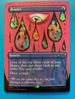 MTG 1x FOIL Ponder # 2007 Secret Lair Countdown Magic the Gathering Card x1 NM - Image 1