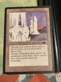 MTG Magic the Gathering Ivory Tower Antiquities Moderate to Heavy Play MP/HP #2 - Image 1