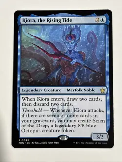 MTG Kiora The Rising Tide Nm Foundations - Image 1