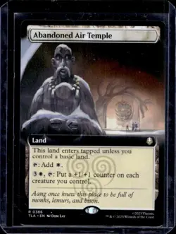 2025 Magic The Gathering MTG Abandoned Air Temple Rare #0386 - Image 1